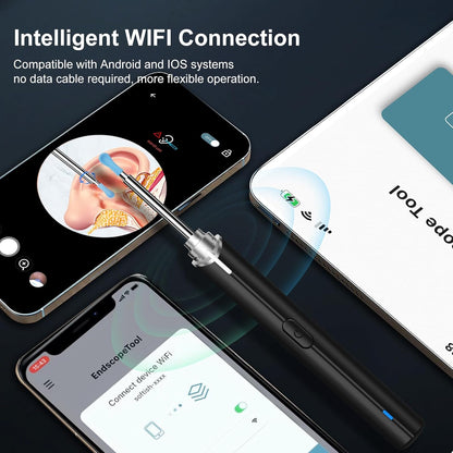 Limpiador de Oídos con Cámara y Wifi.